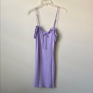 Elodie Lilac Ruffle Detail Dress